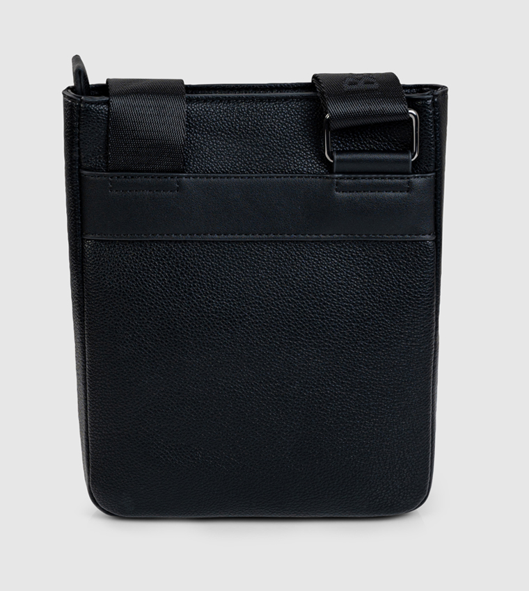 Logo Detail Zippered Crossbody Bag
