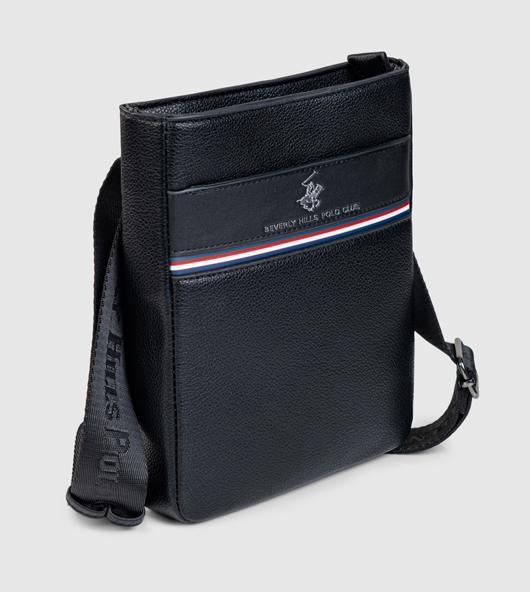 Logo Detail Zippered Crossbody Bag