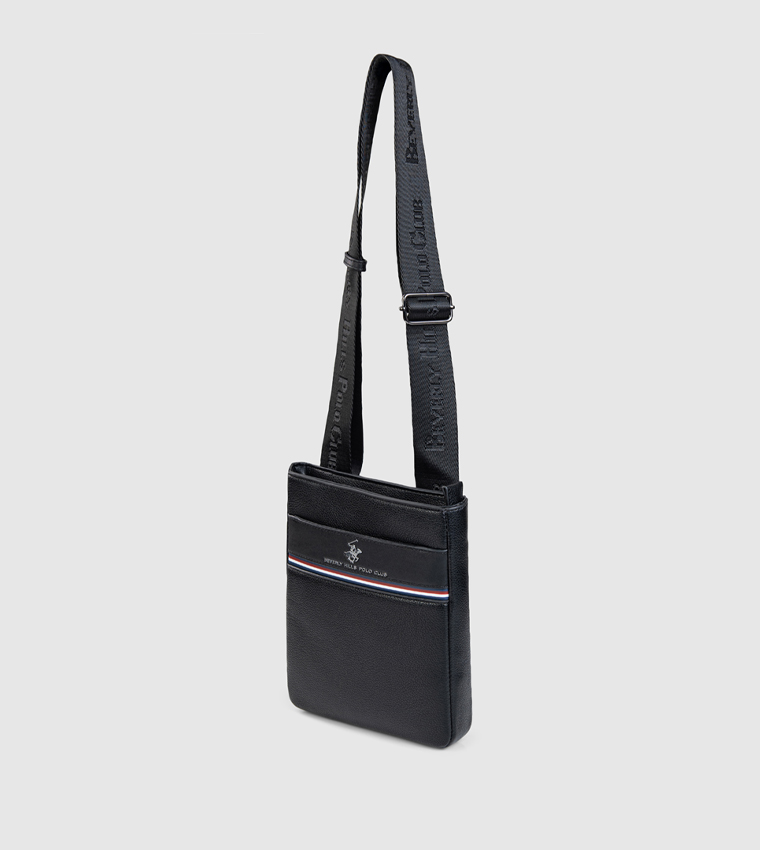 Logo Detail Zippered Crossbody Bag