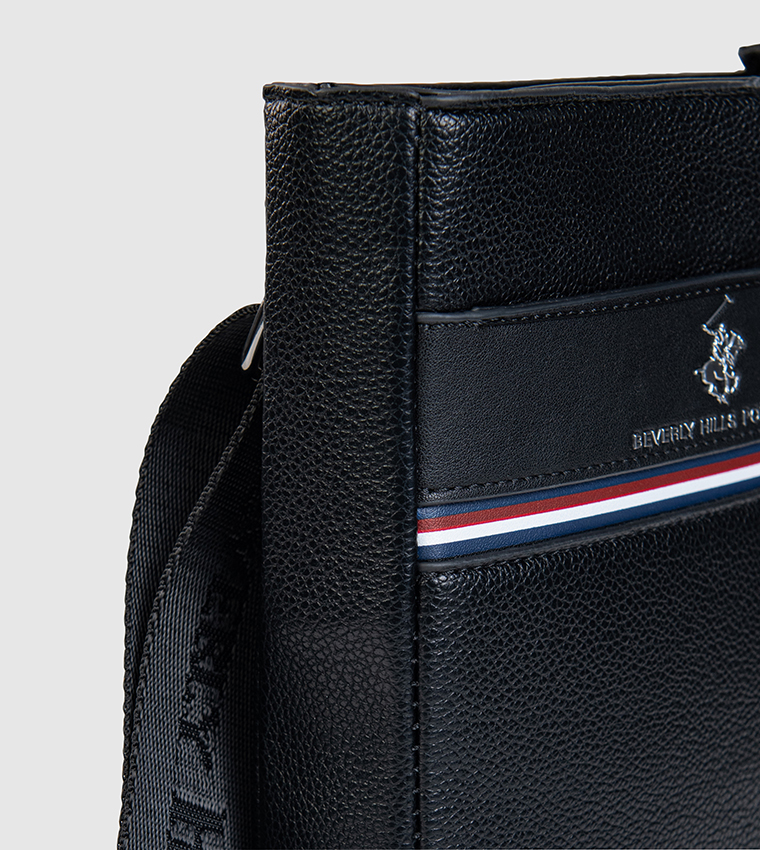 Logo Detail Zippered Crossbody Bag