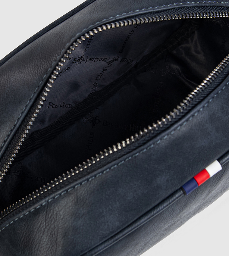 Logo Detail Zippered Toiletry Bag