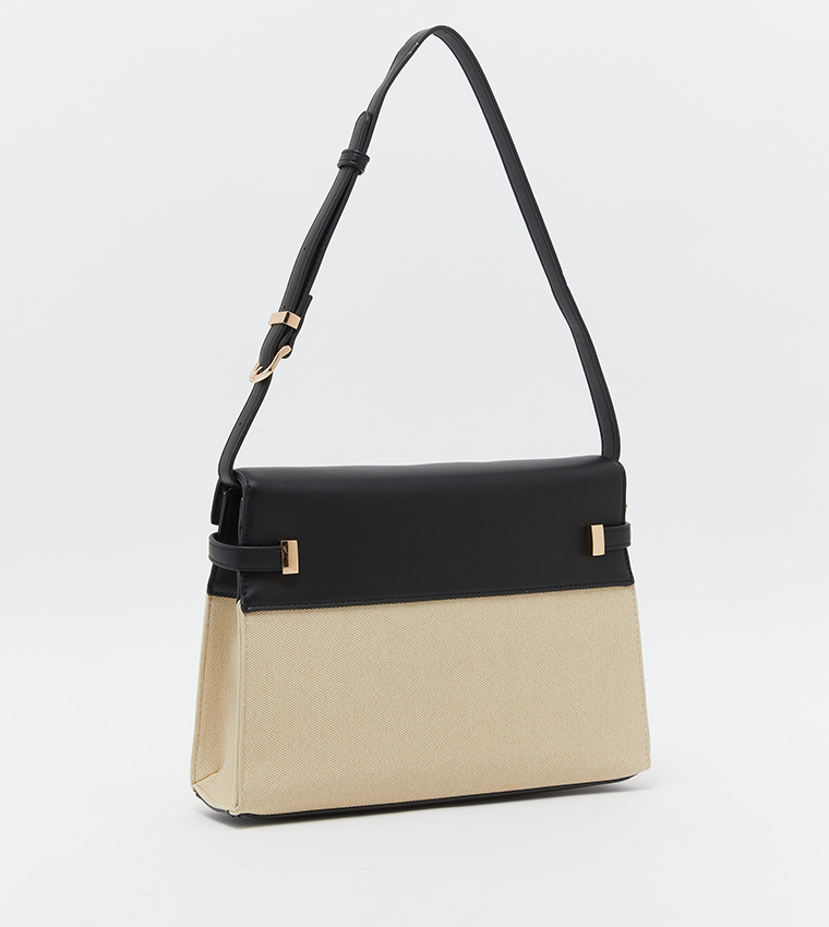 Colour-Blocked Shoulder Bag 