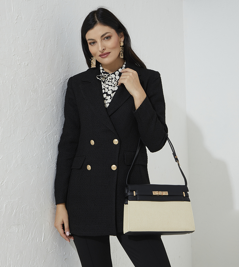 Colour-Blocked Shoulder Bag 