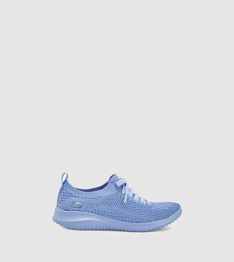 Ultra Flex Statement Lace-Up Sneakers - Blue