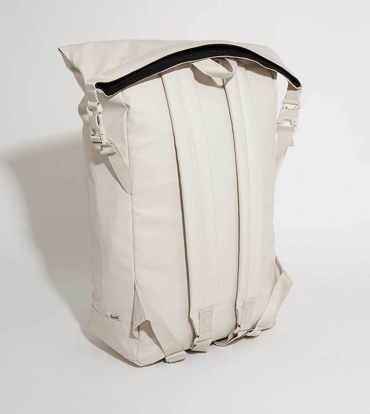 Logo Badge Roll Top Backpack