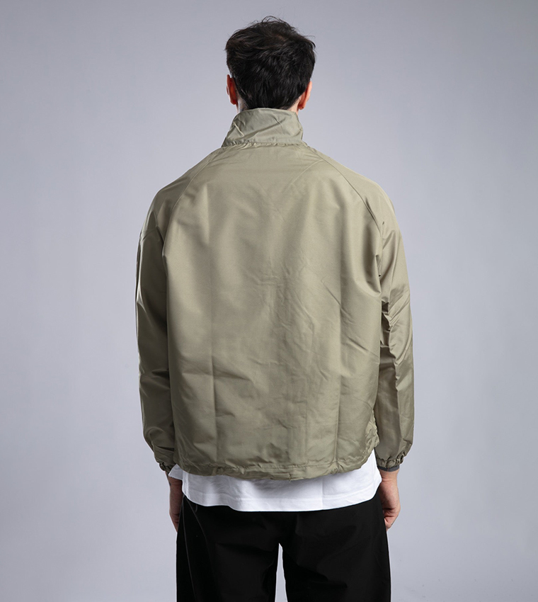Printed High Neck Jacket