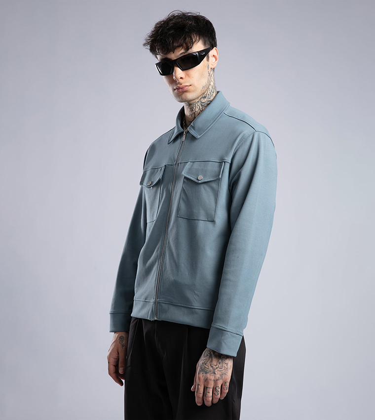 Catch  Casual Jackets - Blue Casual Jackets
