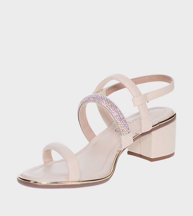 BLAZE Embellished Slingback Heel Sandals