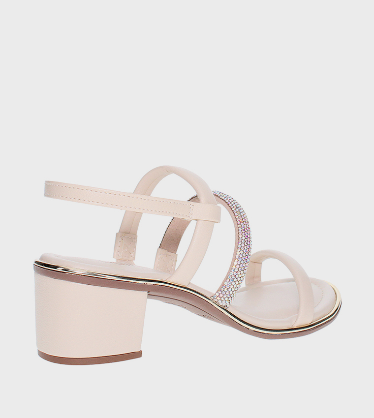 BLAZE Embellished Slingback Heel Sandals