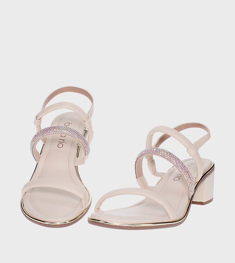 BLAZE Embellished Slingback Heel Sandals