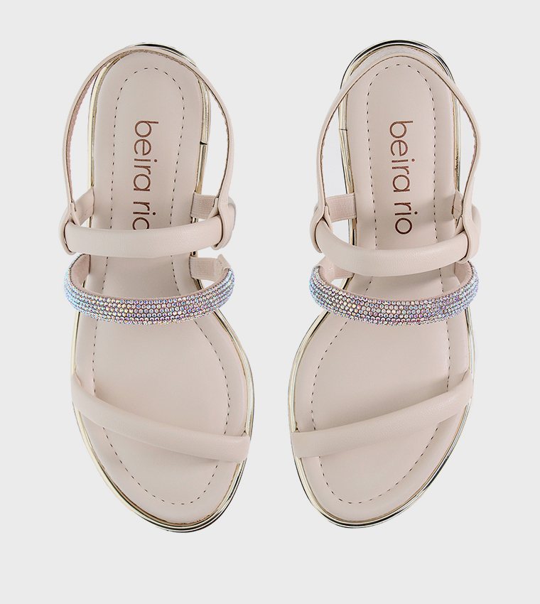 BLAZE Embellished Slingback Heel Sandals