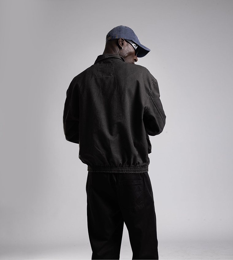 Printed Multi-Pocket Jacket