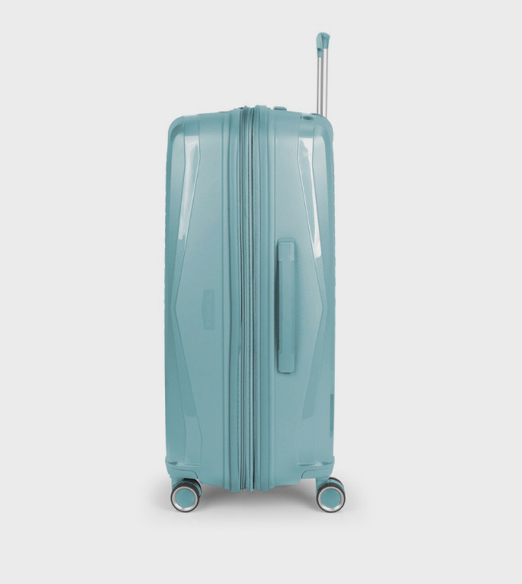 حقيبة كوينز كبيرة صلبة بعجلات، 51.4 سم