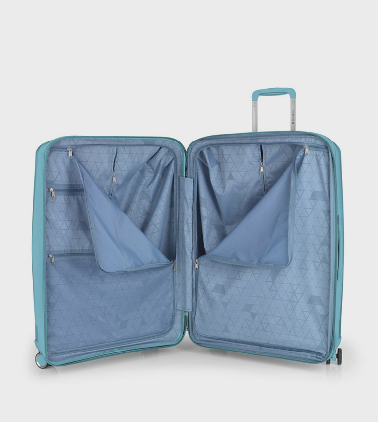 حقيبة كوينز كبيرة صلبة بعجلات، 51.4 سم