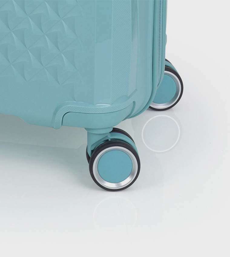 حقيبة كوينز كبيرة صلبة بعجلات، 51.4 سم