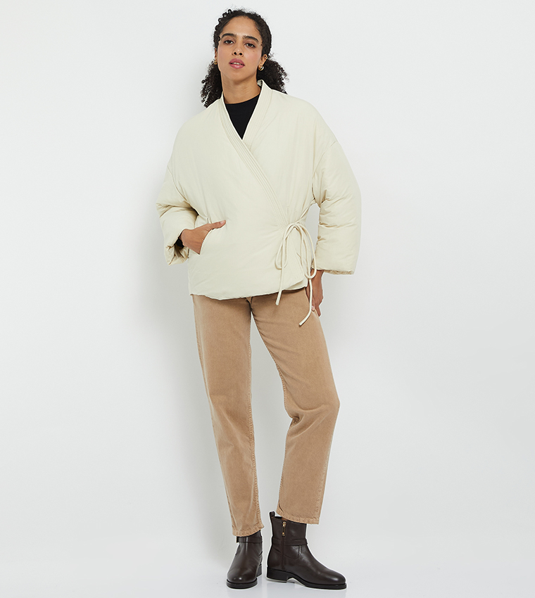 Anorak Wrap Puffer Jacket