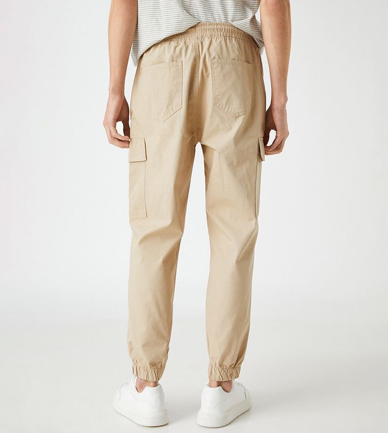 كوتون  بناطيل كارجو - بيج Cargos