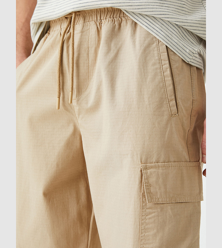 كوتون  بناطيل كارجو - بيج Cargos