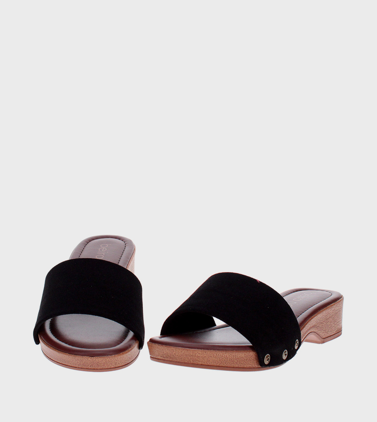 Beira Rio  Wedges - Black Wedges