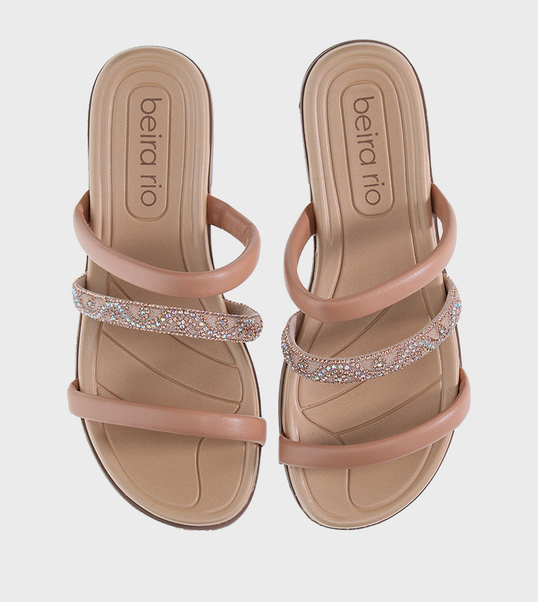 BRECKEN Embellished Flat Sandals