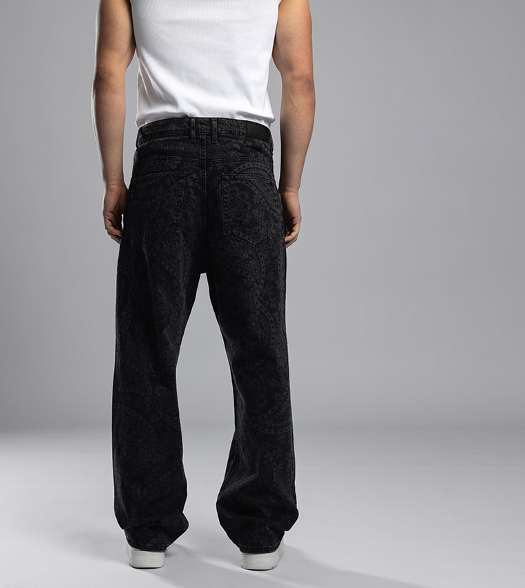 كاتش  جينزات واسعة  - أسود Relaxed Jeans
