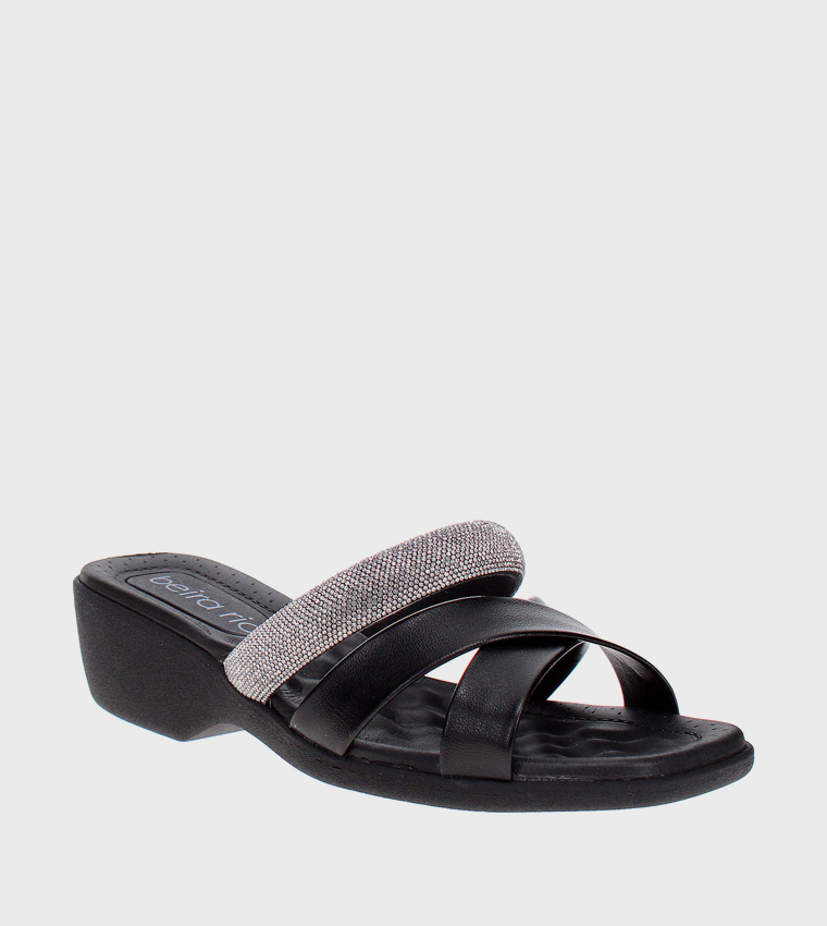 Embellished Wedge Sandals