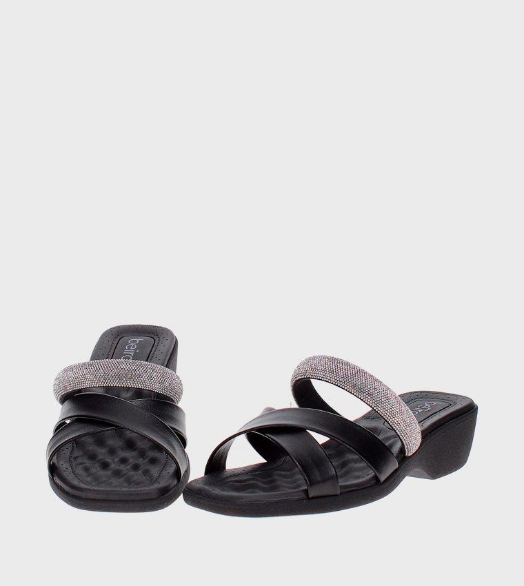 Embellished Wedge Sandals