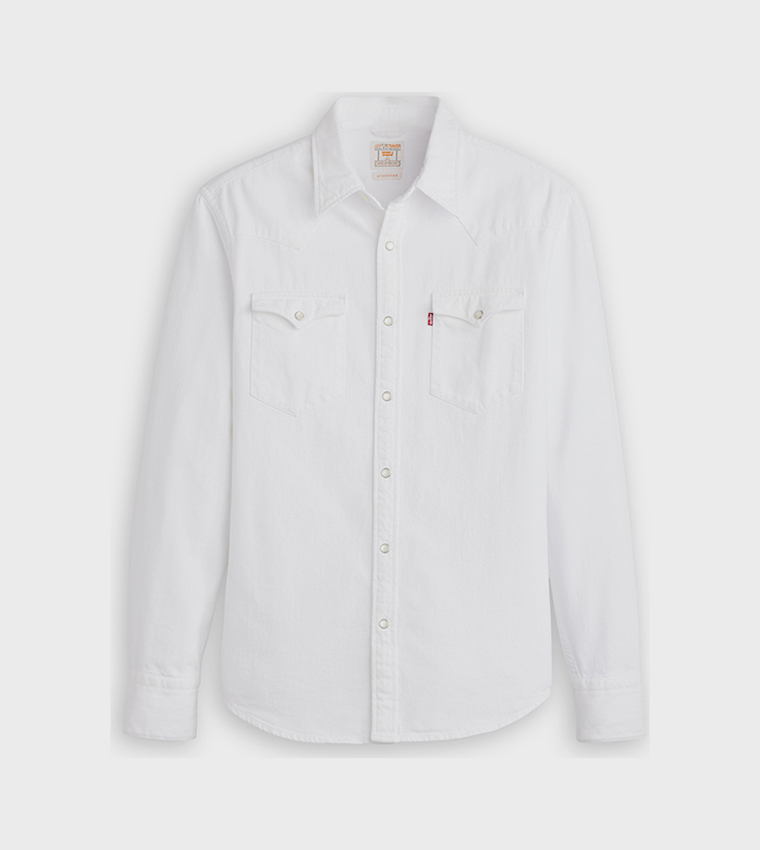 BARSTOW Long Sleeves Western Denim Shirt