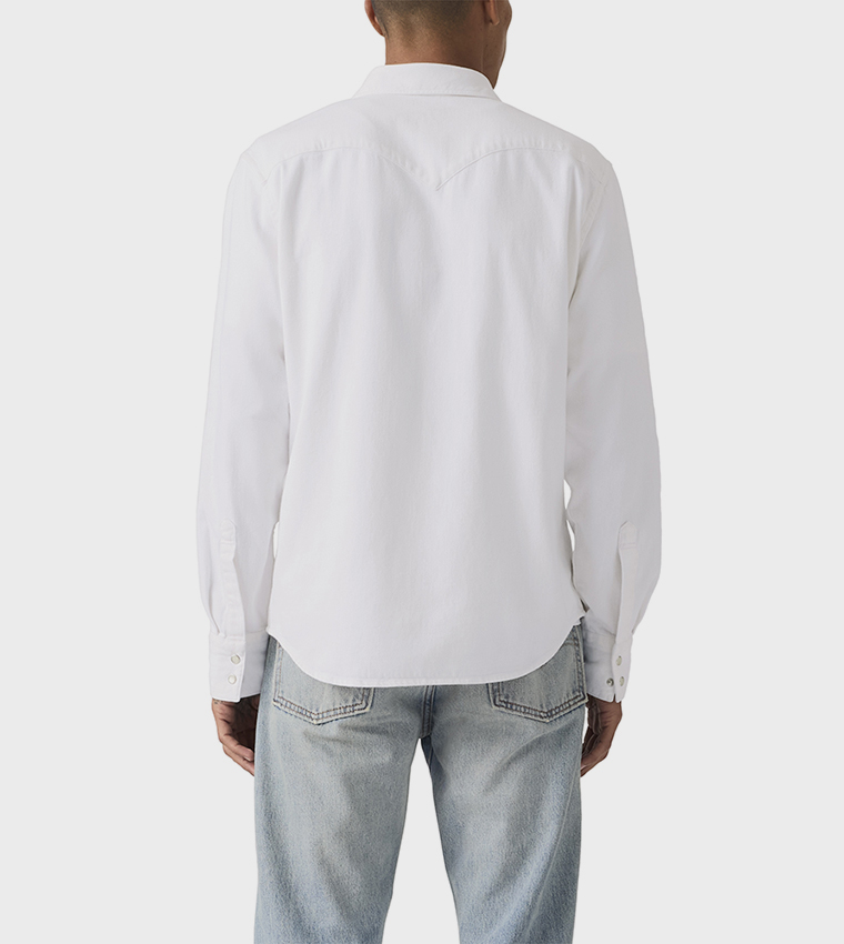 BARSTOW Long Sleeves Western Denim Shirt