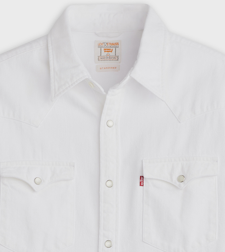 BARSTOW Long Sleeves Western Denim Shirt