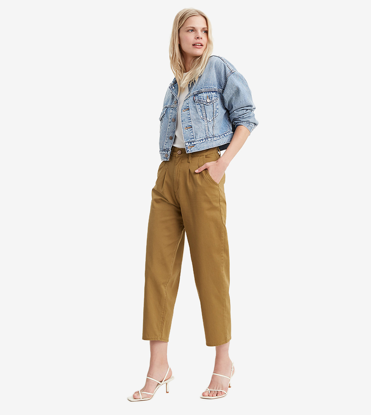 بنطال بخصر عالي 