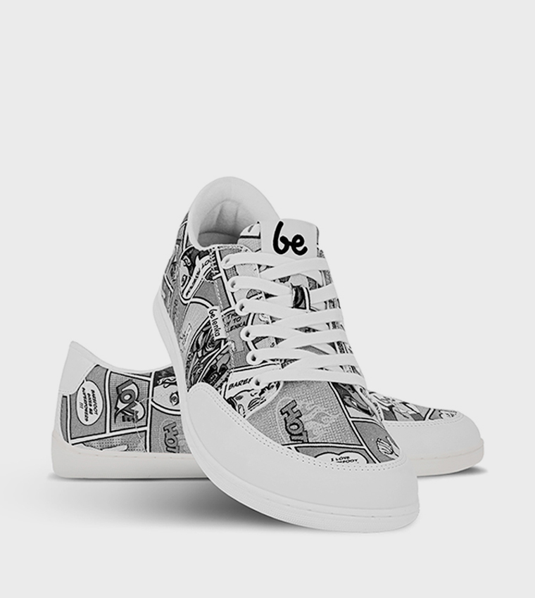 REBOUND Printed Lace-Up Sneakers