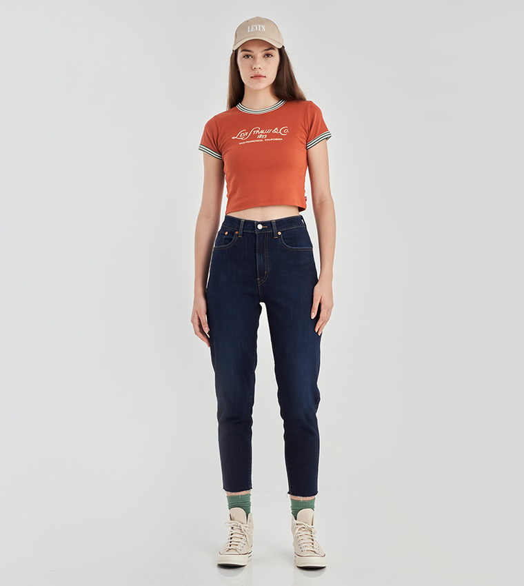 High-Rise Boyfriend Jeans