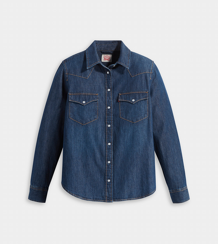 Pocket Detail Denim Shirt