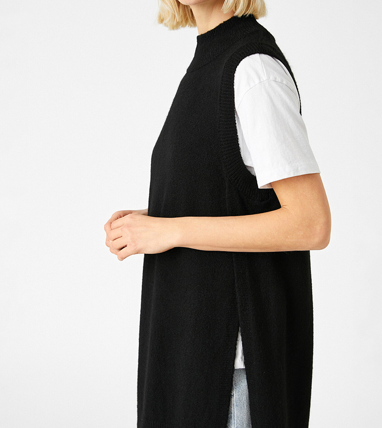 كوتون  سترات بياقة دائرية - أسود Round Neck Sweaters