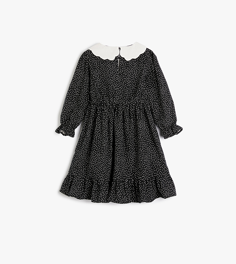 Polka Dots Long Sleeves Dress