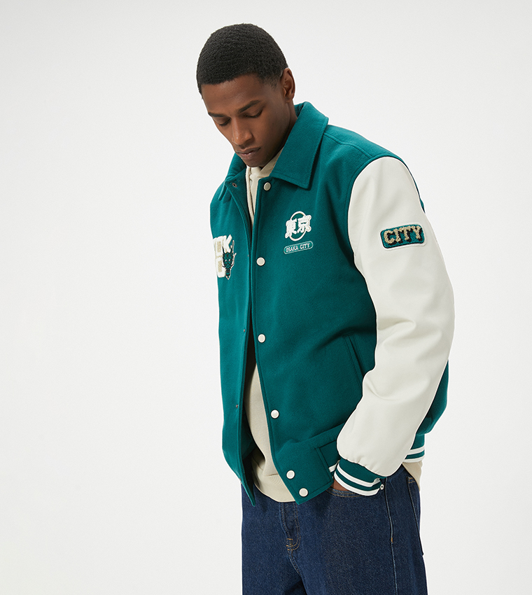 Color Block Varsity Jacket