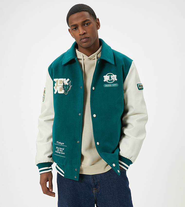 Color Block Varsity Jacket