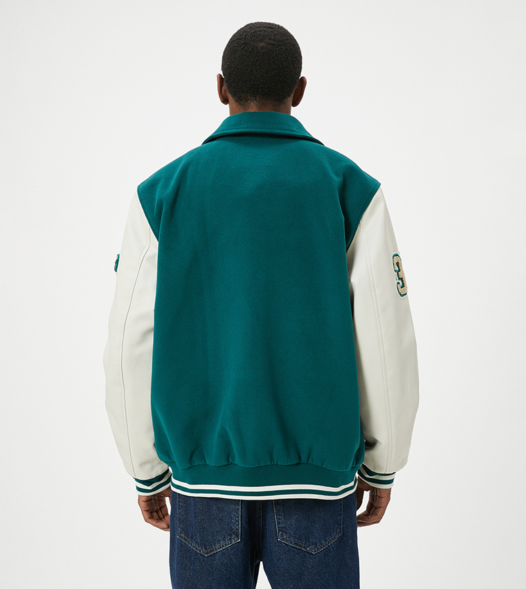 Color Block Varsity Jacket