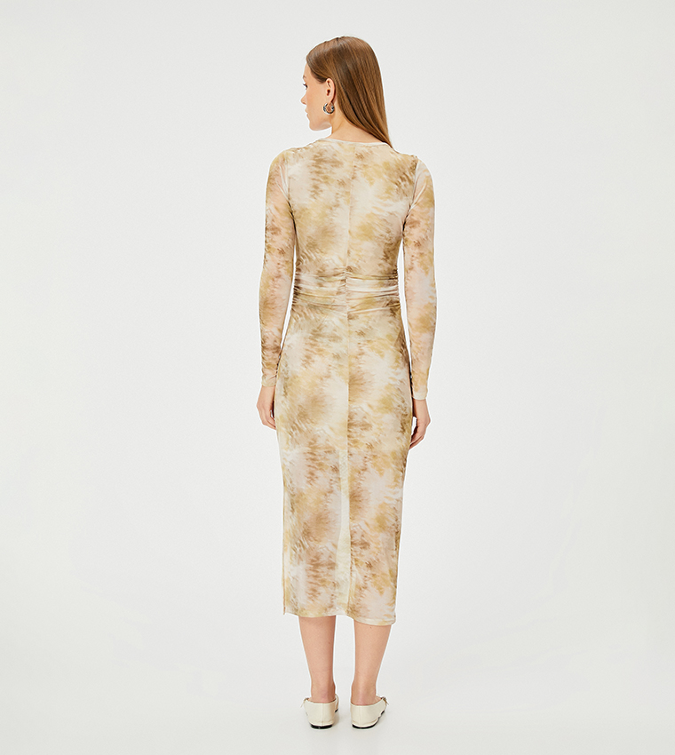 light beige dress pants men Petal and Pup Women's Jovan Long Sleeve Mini Dress