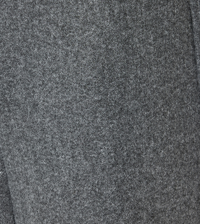 Textured Belted Overcoat