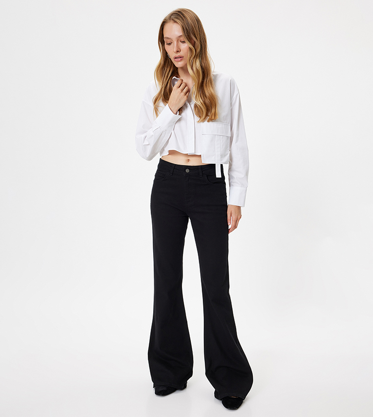 Washed Flared Jeans