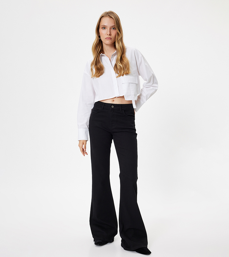 Washed Flared Jeans