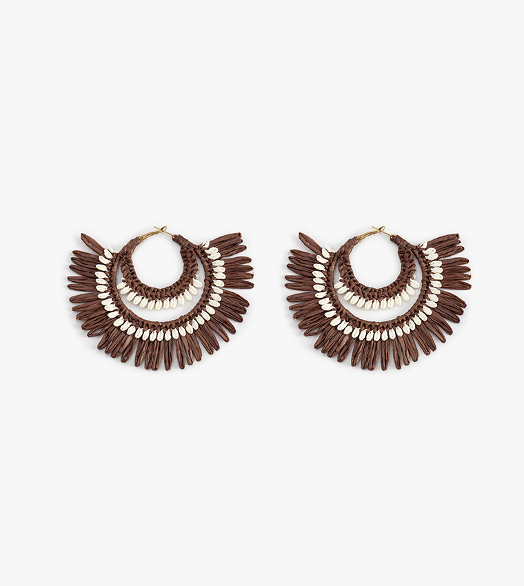 Patterned Hoop Earrings
