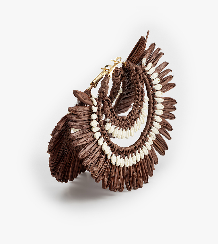 Patterned Hoop Earrings