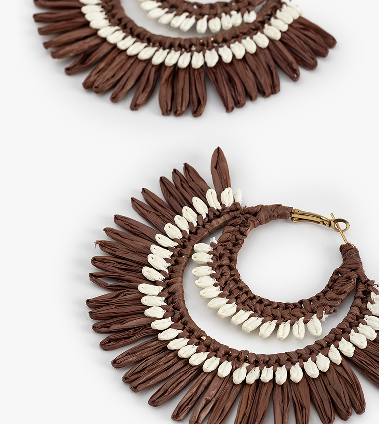 Patterned Hoop Earrings