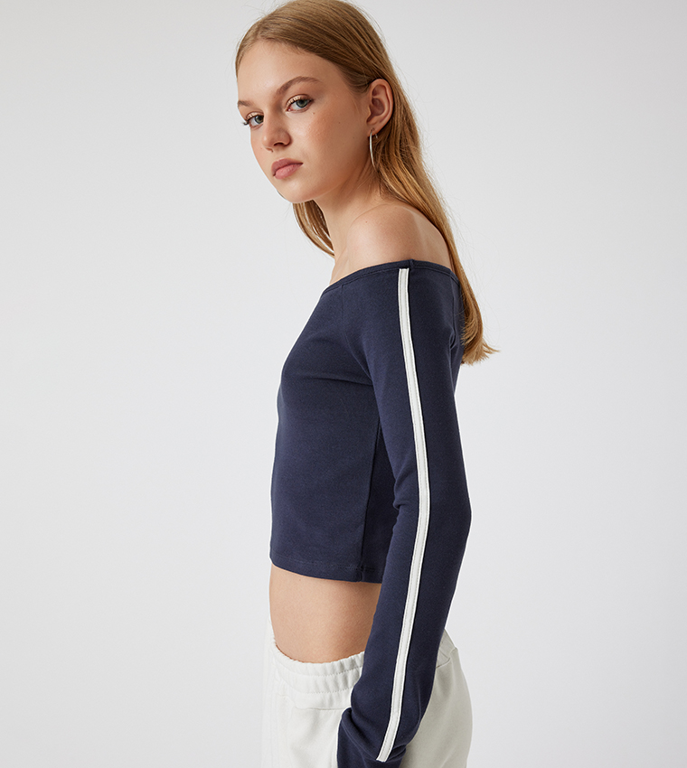 Off Shoulder Cropped Top