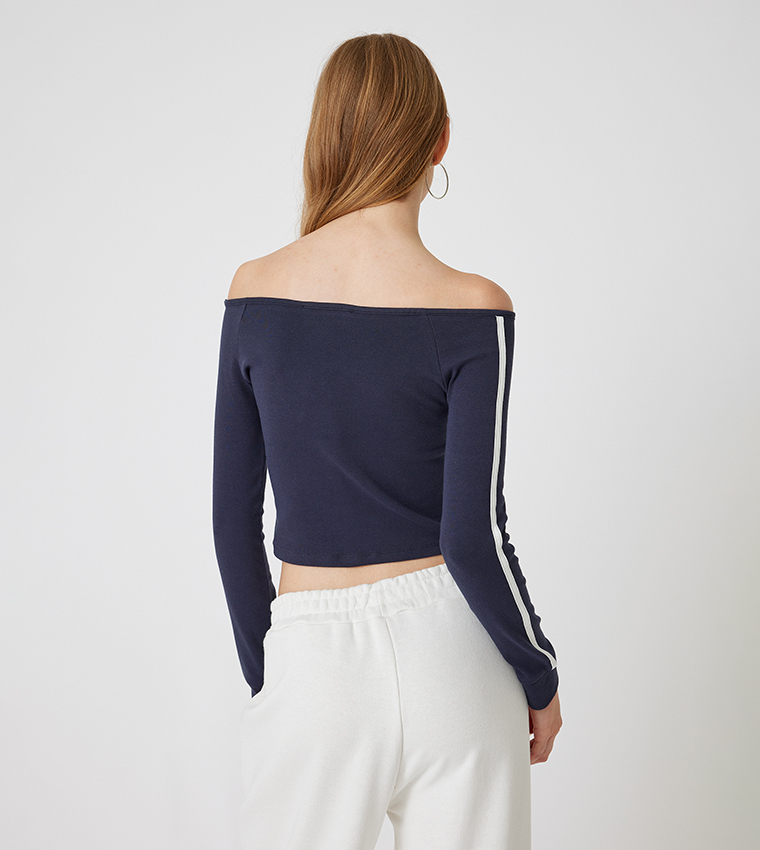 Off Shoulder Cropped Top