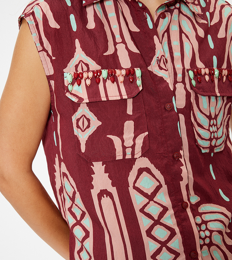 Koton  Shirts - Maroon Shirts