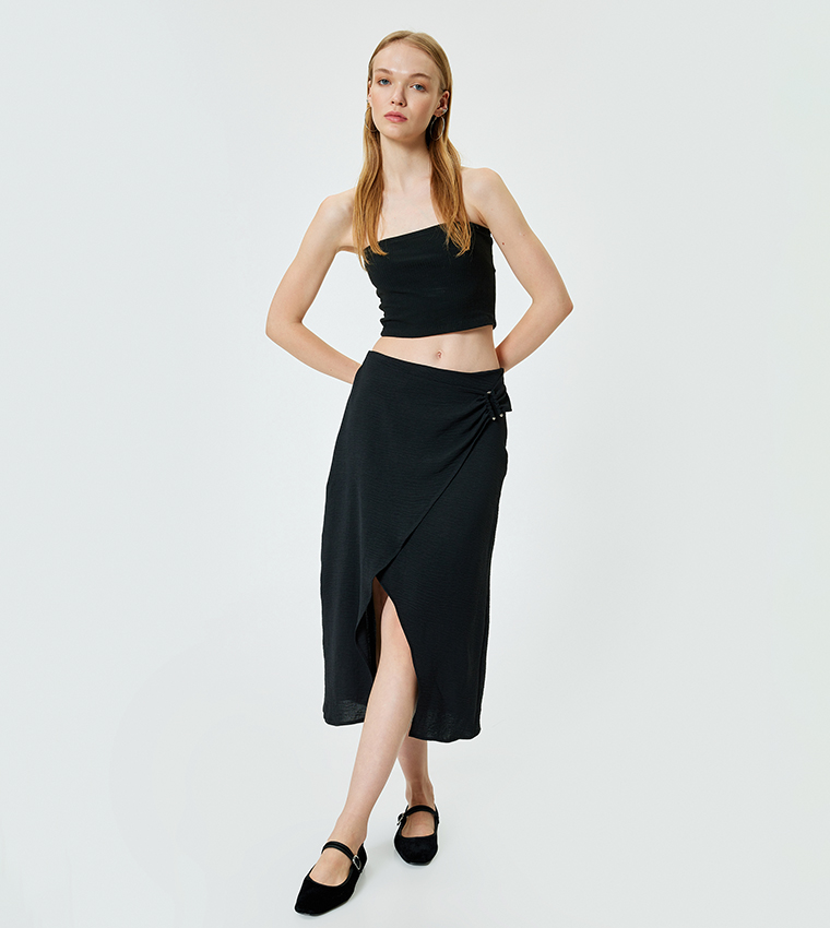 Koton  Midi Skirts - Black Midi Skirts